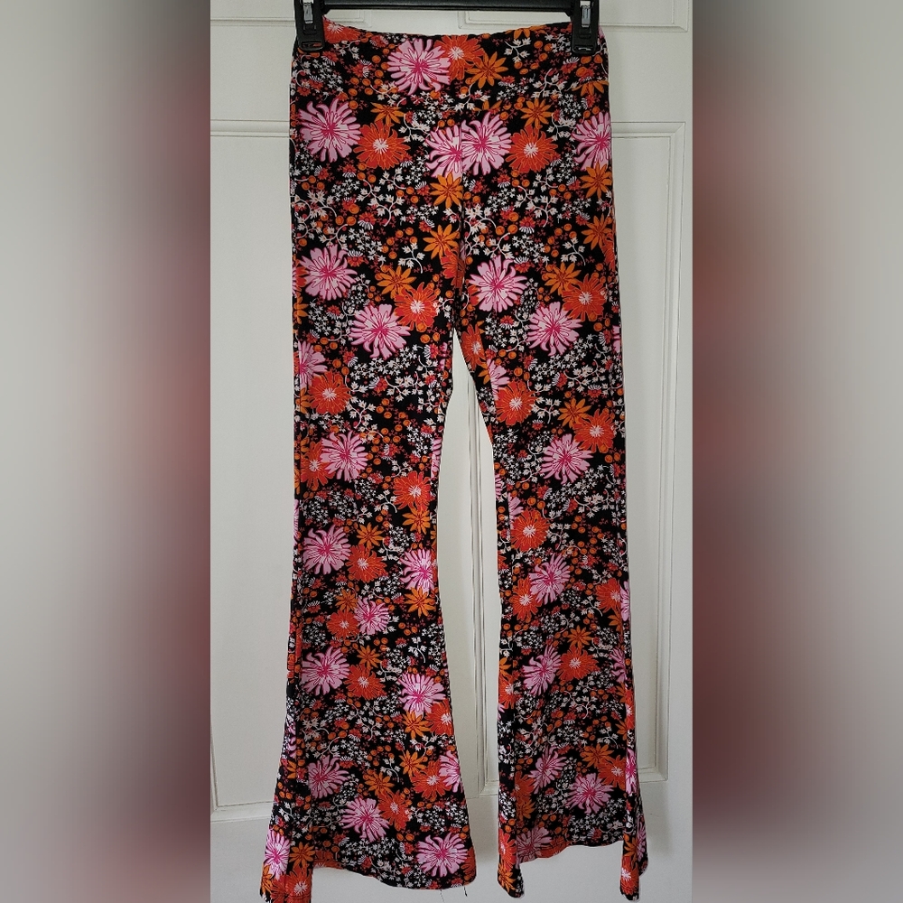 Flair floral hippie pants. Size small